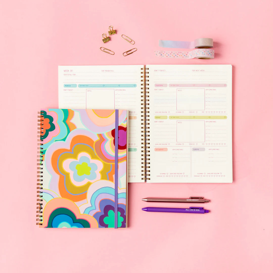 Trippy Floral - Undated Perpetual Planner