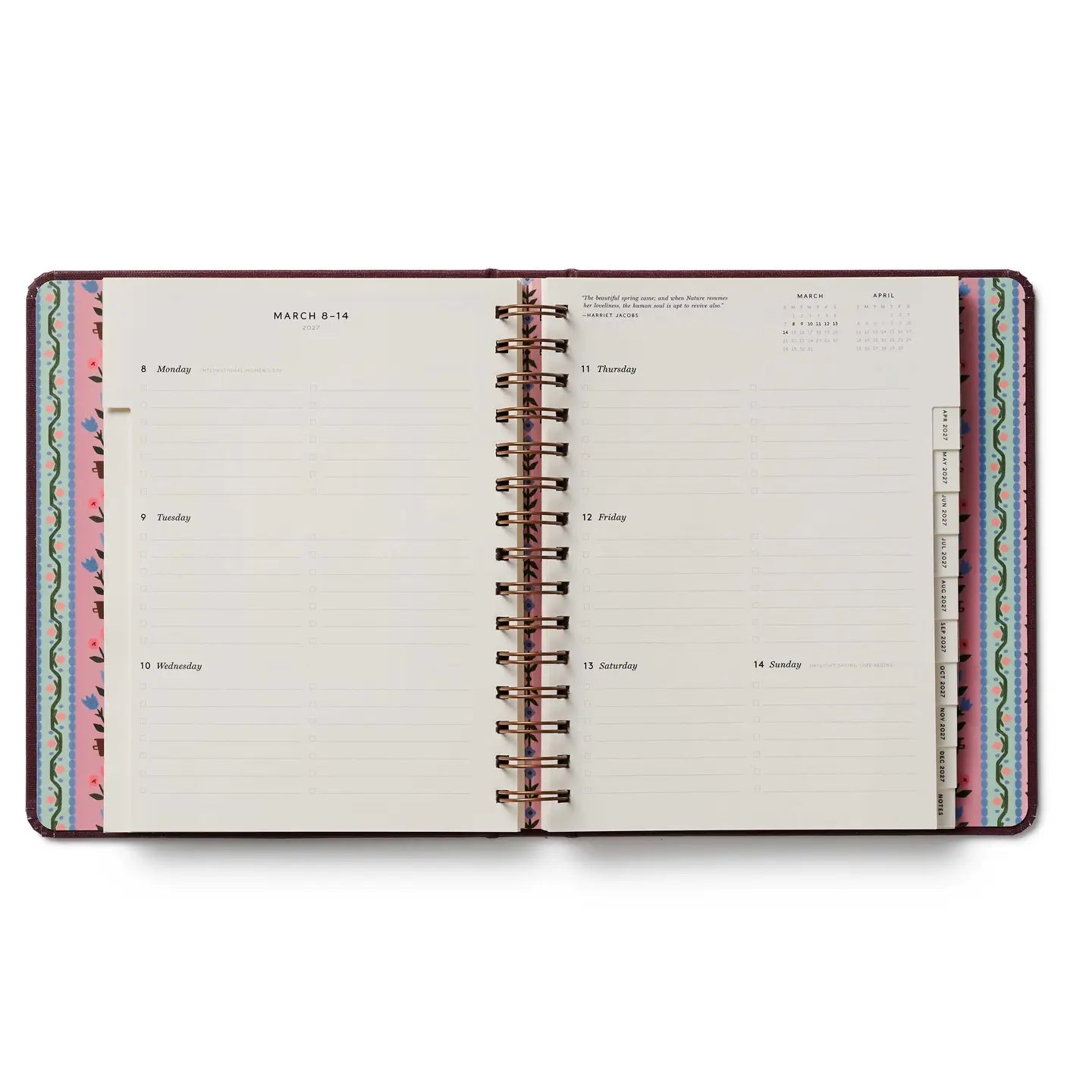 2027 Ladies Night Book Club 17-Month Academic Covered Spiral Planner