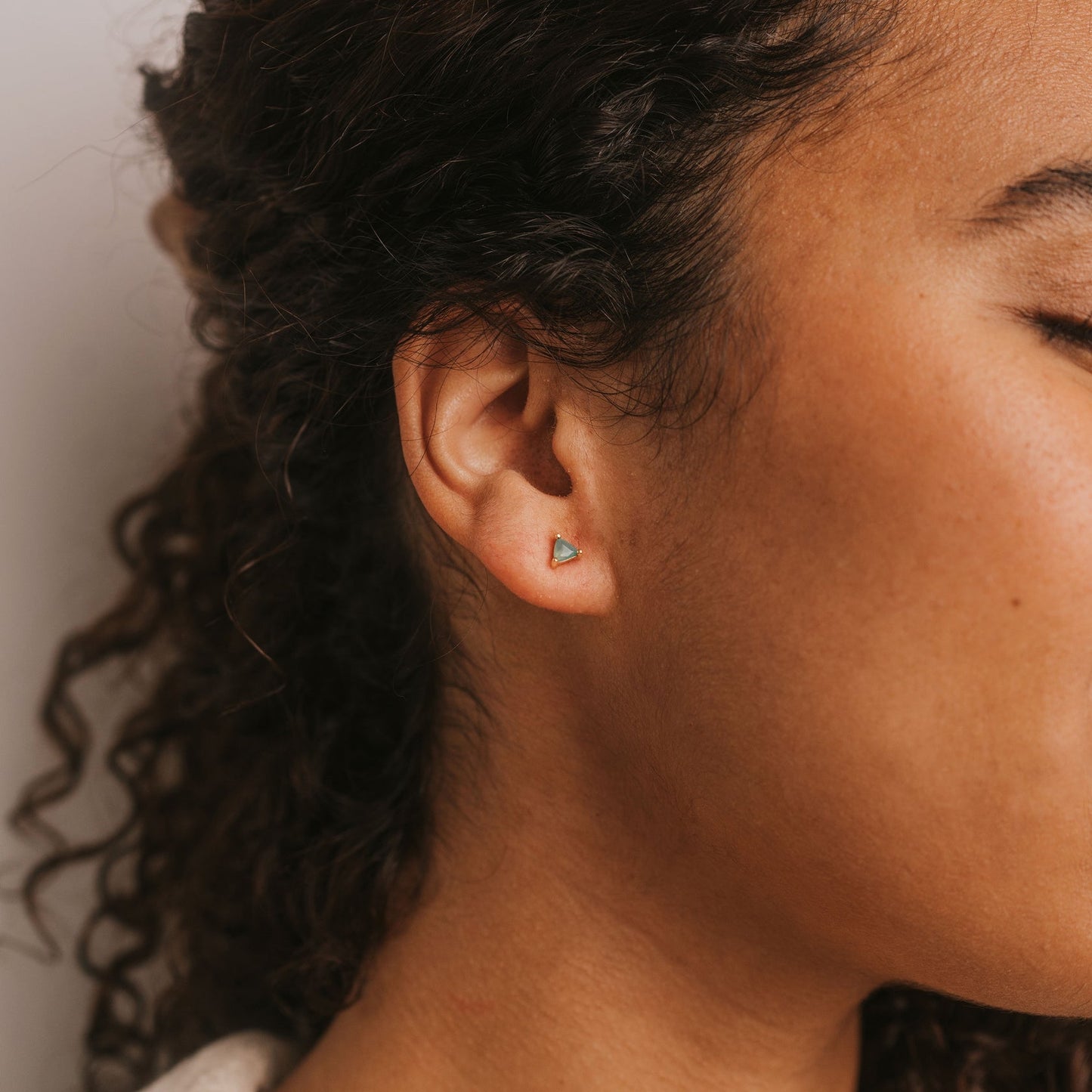 Green Onyx Mini Gem Earrings