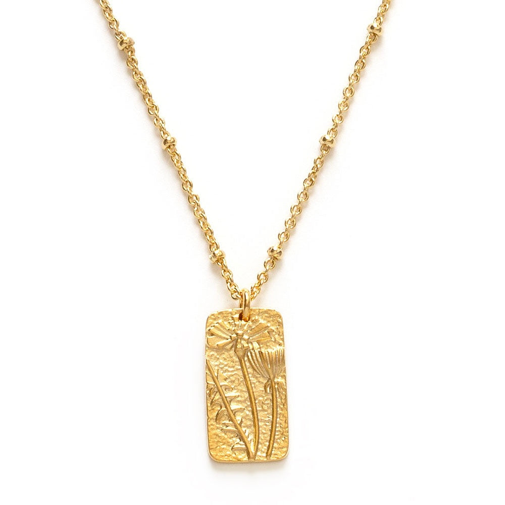 Flower Medallion Necklace - Amano Studio