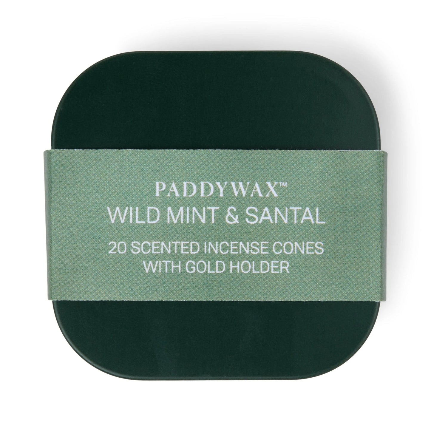 Wild Mint & Santal - Metal Incense Tin - PaddyWax