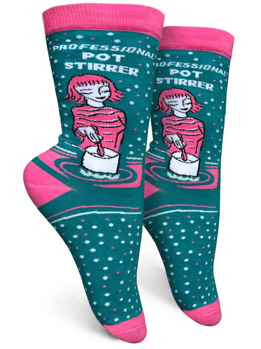 Professional Pot Stirrer Women’s Crew Socks