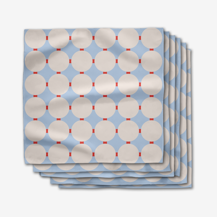 Mist Blue Oasis Dinner Napkin Set