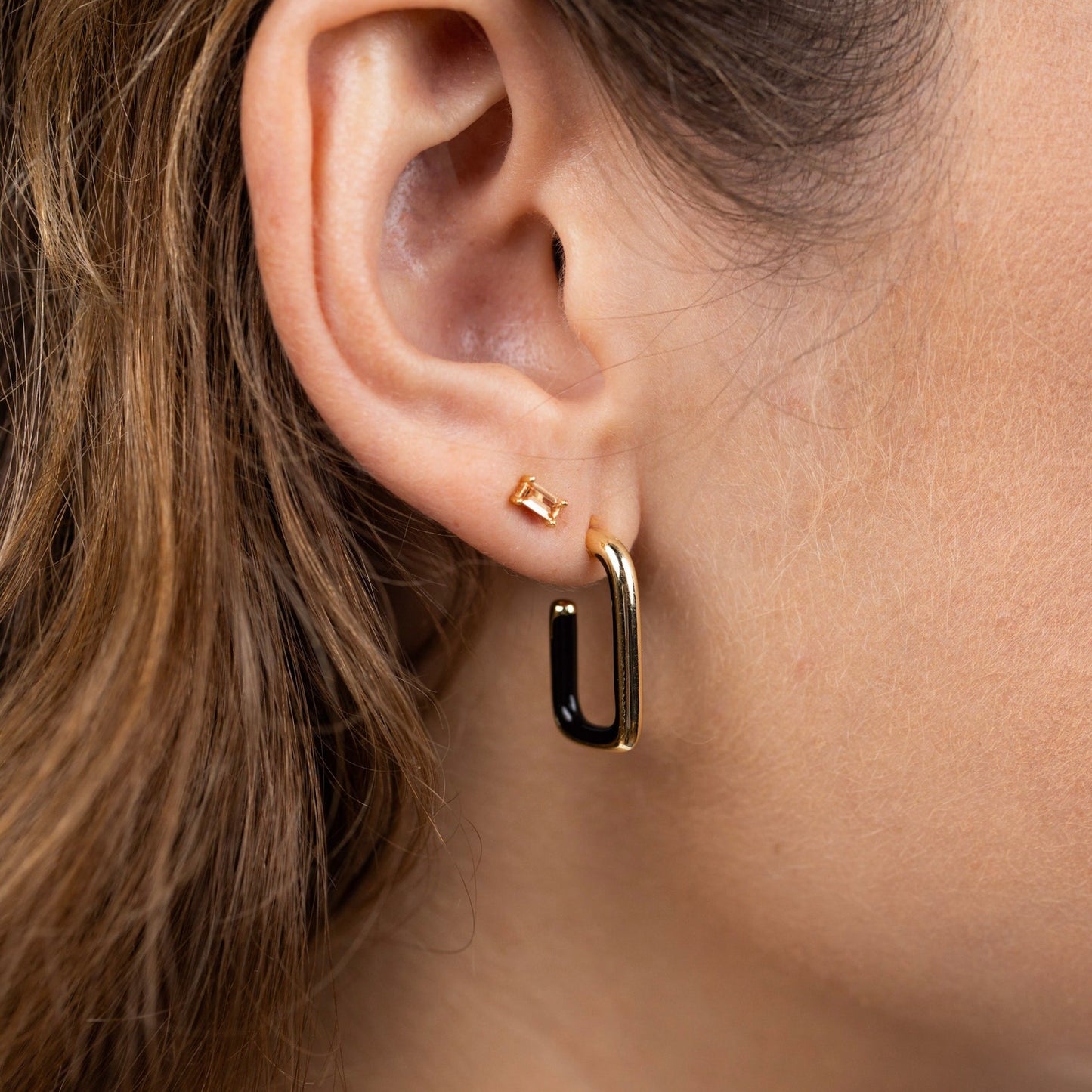 Baguette Earrings - Champagne - JaxKelly