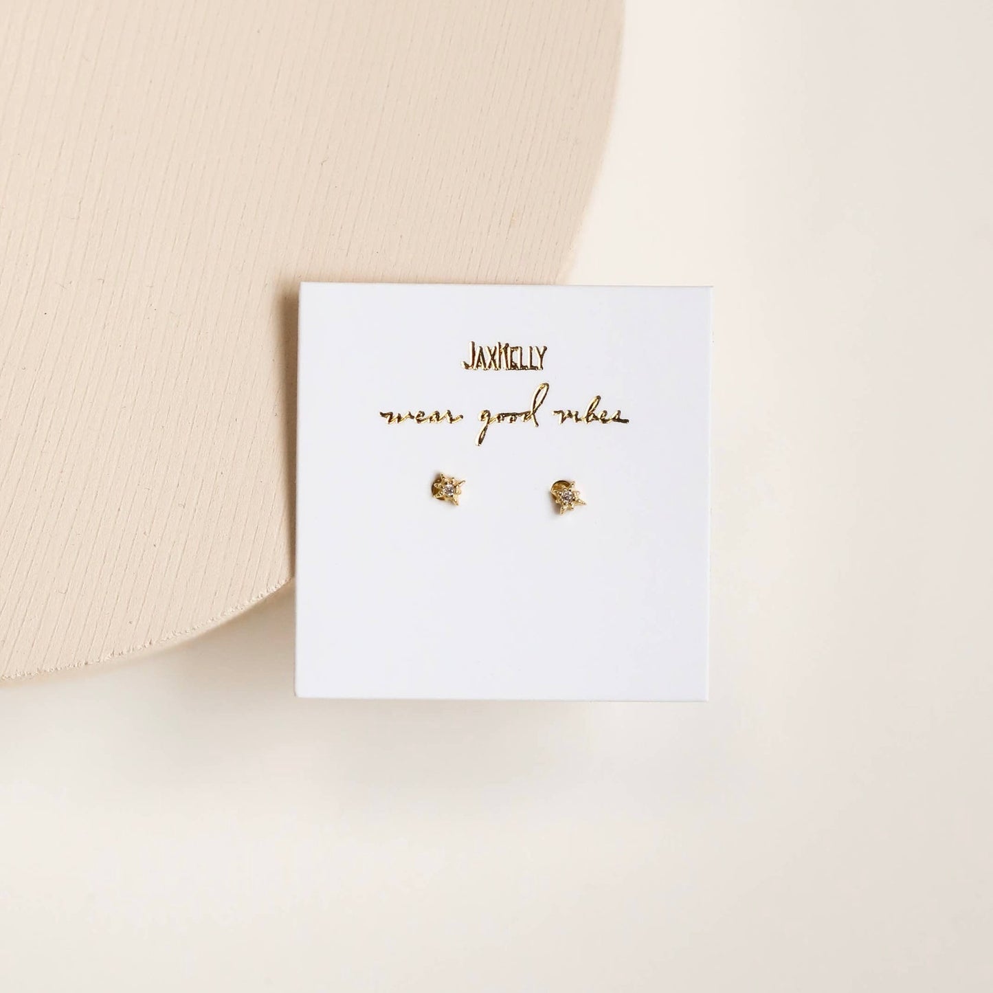 Tiny Stud - Star - Gold Earrings - JaxKelly