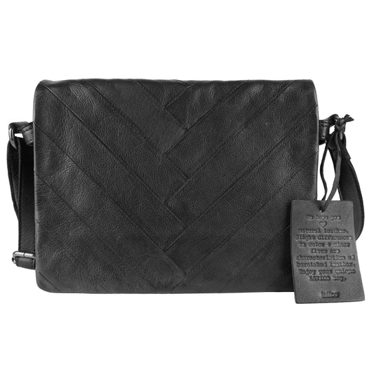 Luca Black Leather Bag