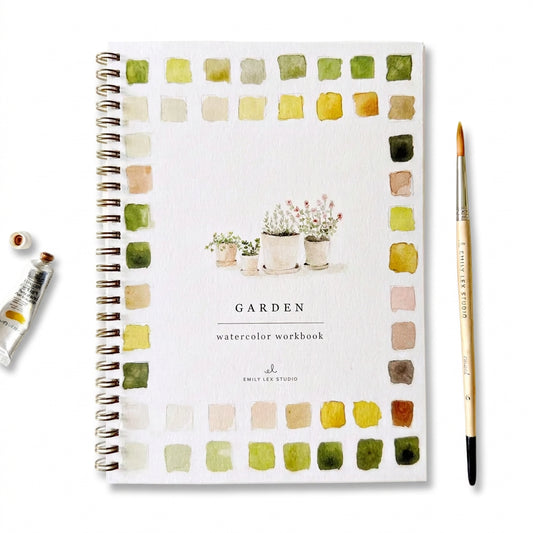 Garden Watercolor Workbook - emily lex studio