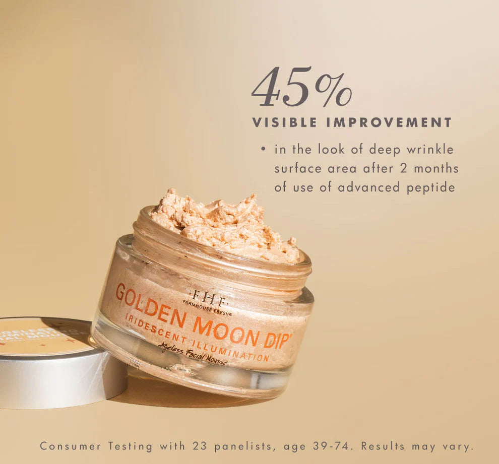 Golden Moon Dip® Illumination Mousse with Retinol + Wrinkle-Targeting Peptides - FarmHouse Fresh