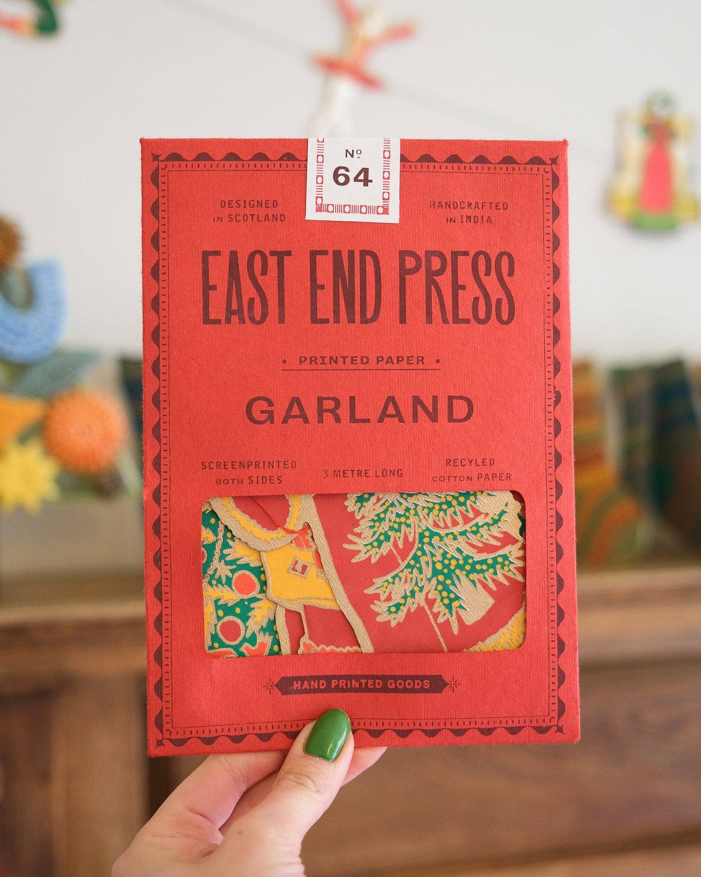 Saint Nicholas Garland - Screen Printed by Hand