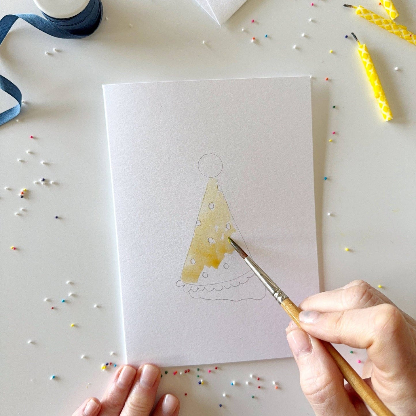 Celebrate Paintable Notecards - emily lex studio