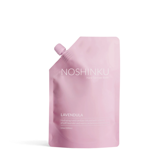 Lavender Nourishing Hand Sanitizer Mini Travel Refill Pouch - Noshinku