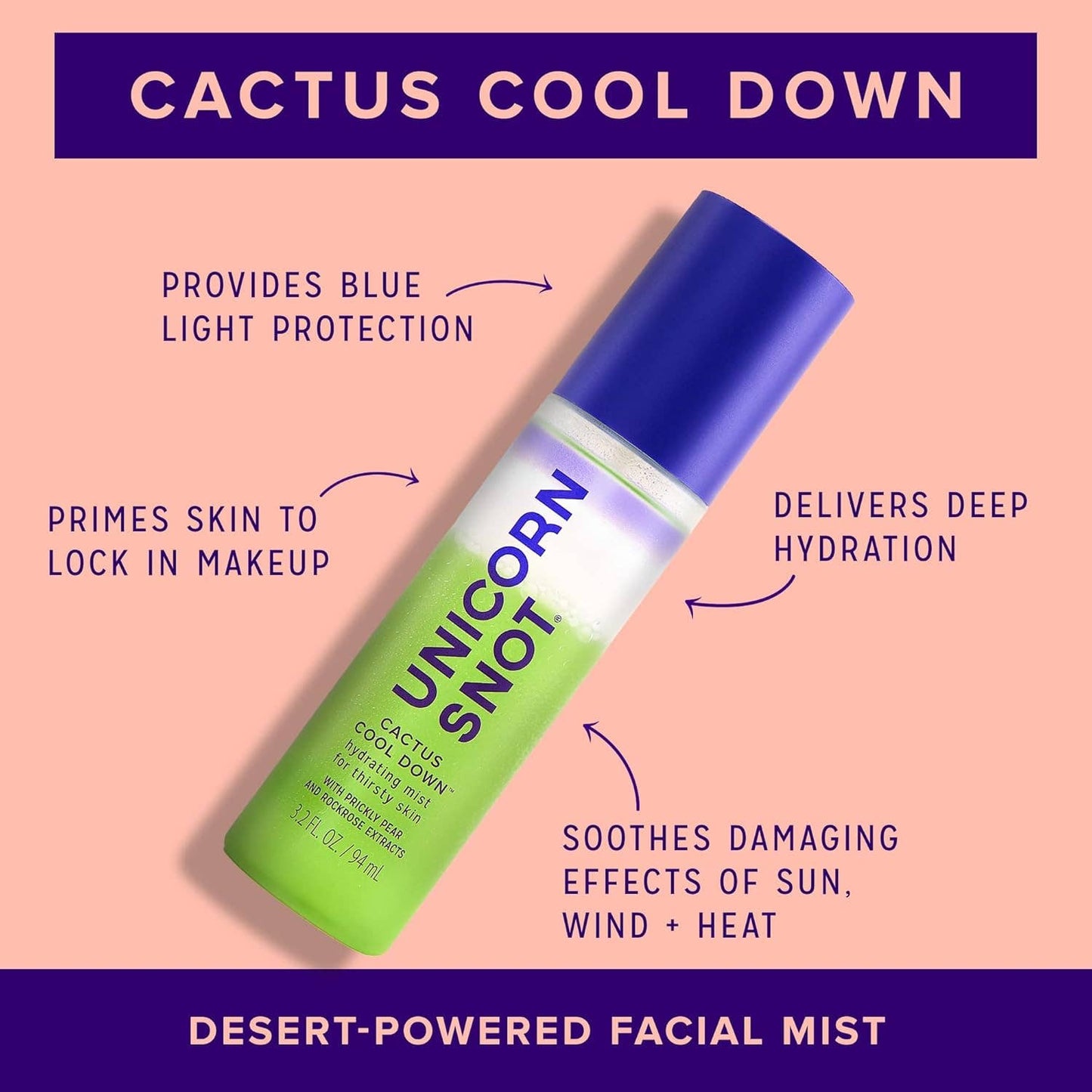 Cactus Cool Down | Face Mist | Hydrating Face Spray - Unicorn Snot