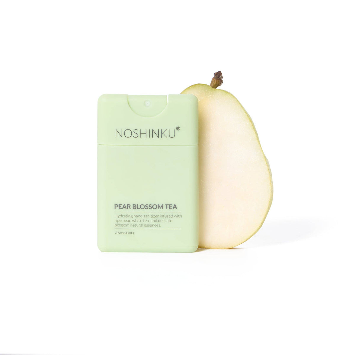 Refillable Pear Blossom Tea Hydrating Pocket Hand Sanitizer - Noshinku