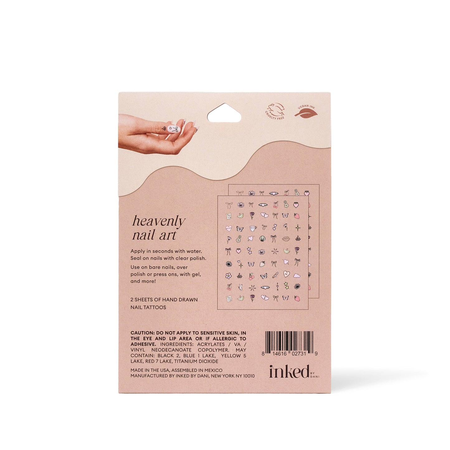 Heavenly Nail Art Temporary Tattoo Pack - INKED By Dani