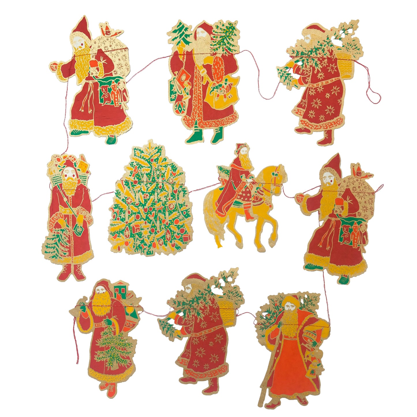 Saint Nicholas Garland - Screen Printed by Hand