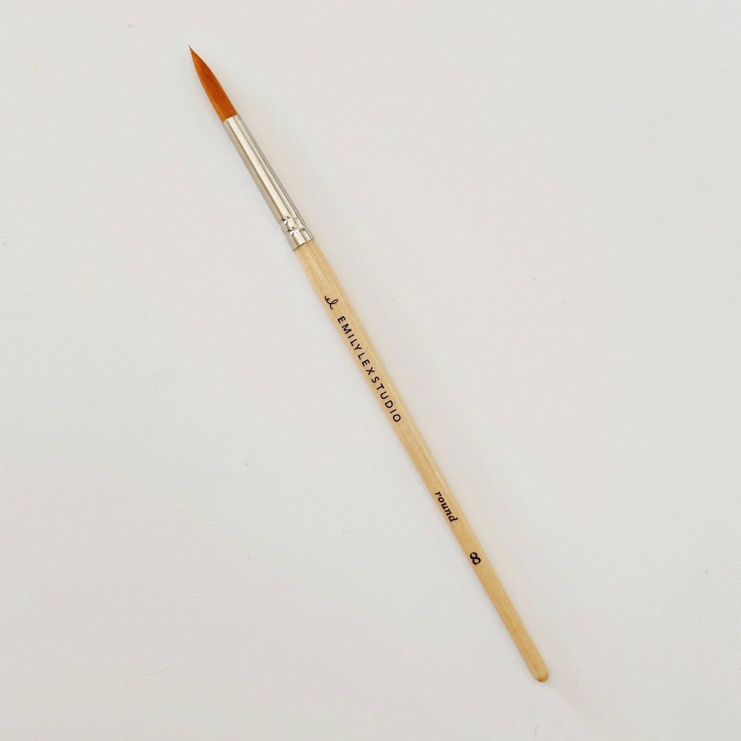 Watercolor Paintbrush Set of Five Wood Brushes - emily lex studio
