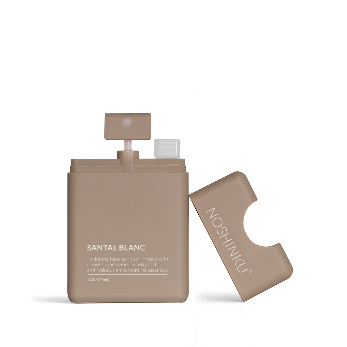 Refillable Santal Blanc Hydrating Pocket Hand Sanitizer - Noshinku