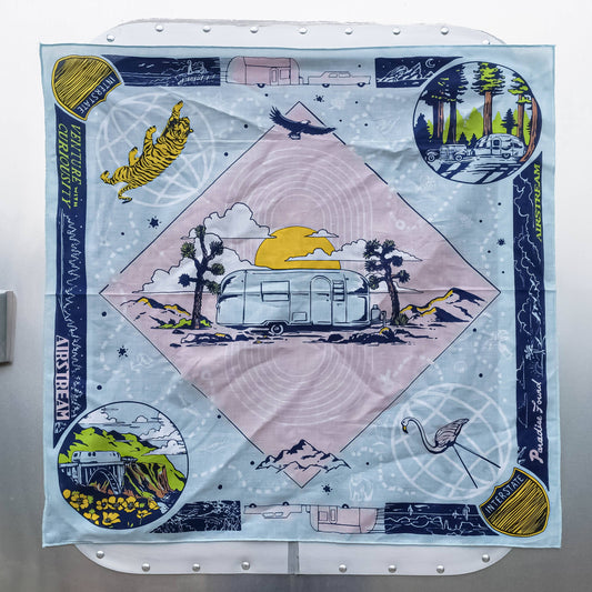 BANDITS Bandanas - "Venture With Curiosity" (SKY BLUE) - Airstream x BANDITS