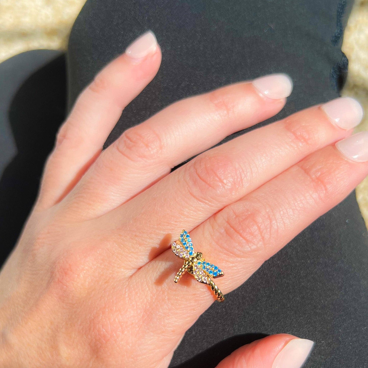Dragonfly Anxiety Ring, Fidget Spinner Ring