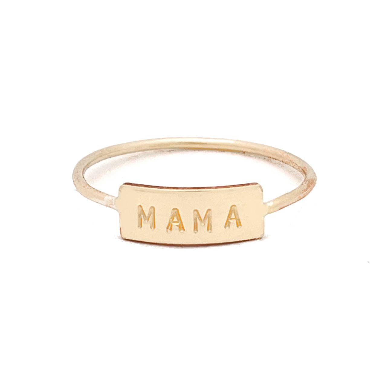 Mama Bar Ring - Waterproof, Hypoallergenic, Stacking Ring