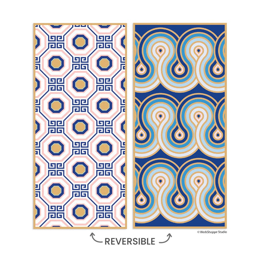 Greek Key Tiles | Go Big Microfiber Beach Towel