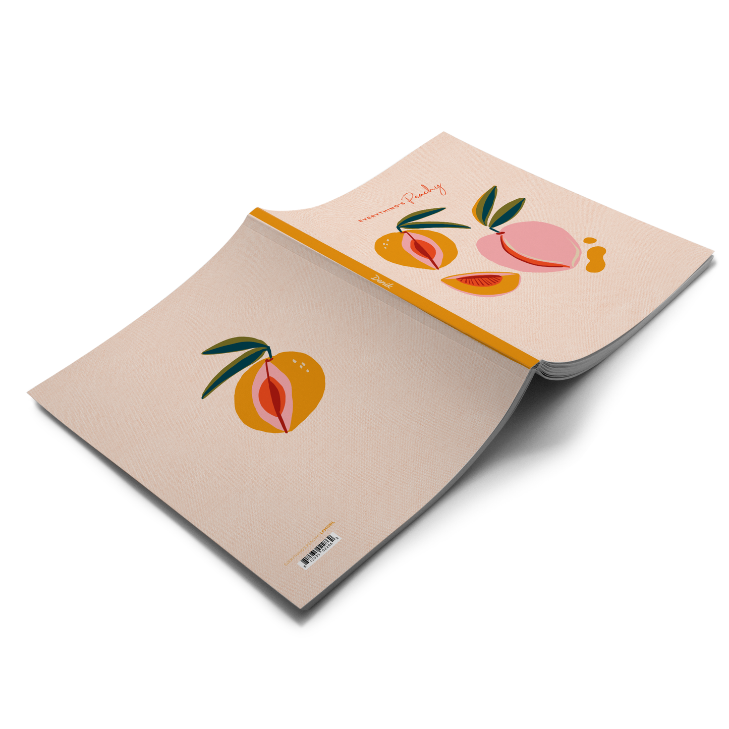 Everything's Peachy Medium Layflat Journal Notebook