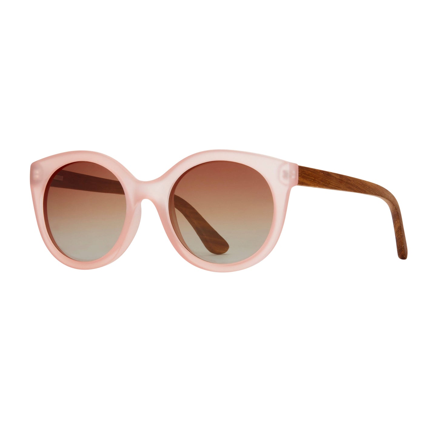 Ellyn - Matte Rose Walnut Wood - Blue Planet Eco-Eyewear