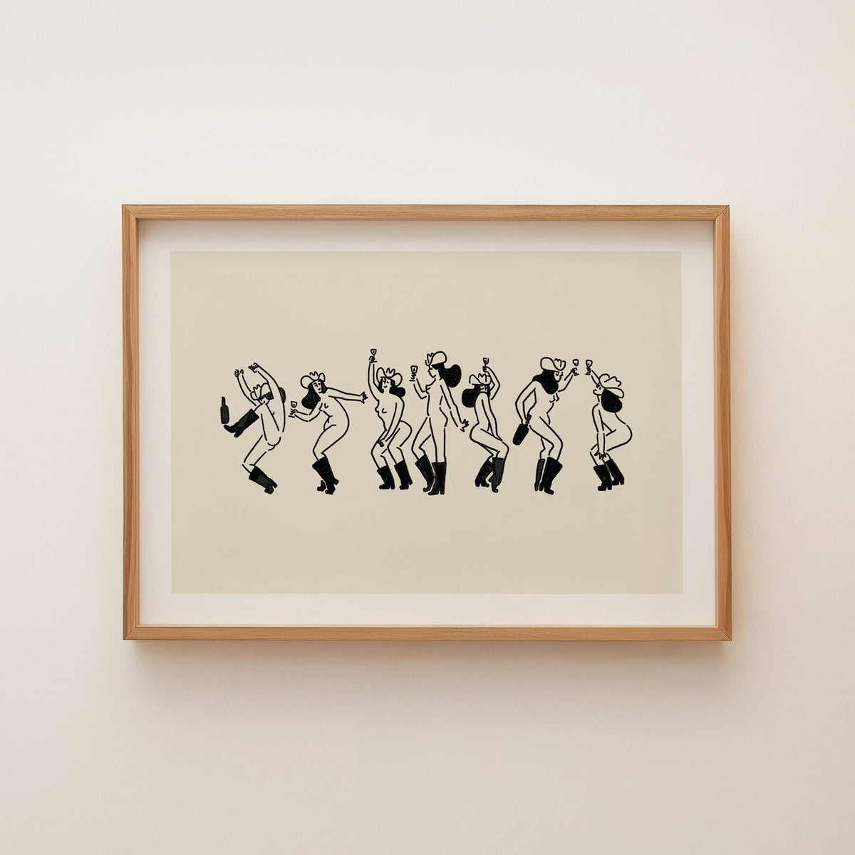 “Cowgirl Social” Art Print - Tumbleweed Design Studios