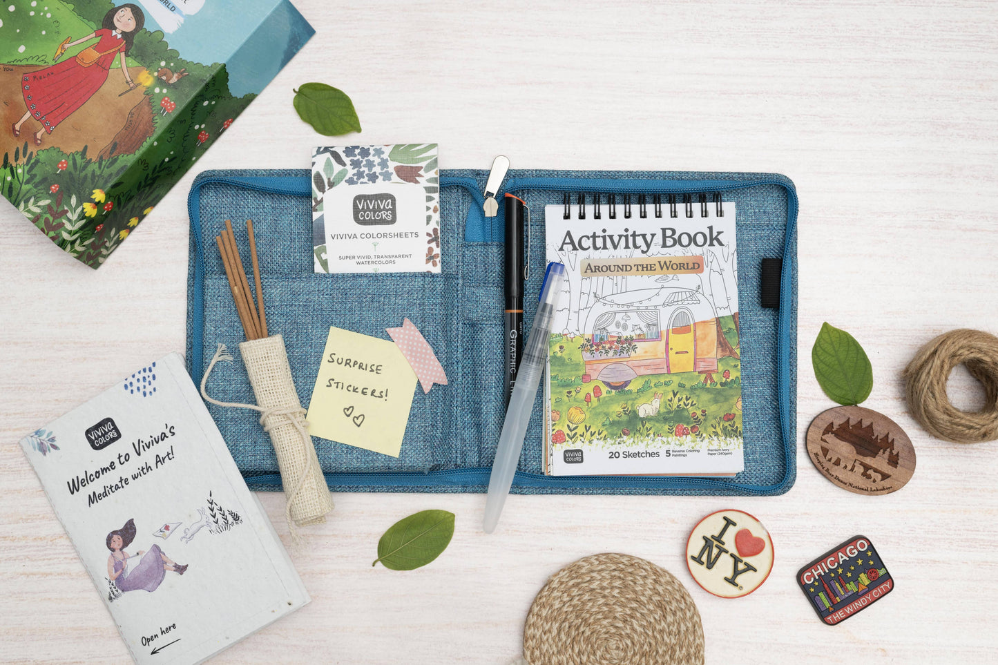 Meditate with Art Kit - Around the World - A6