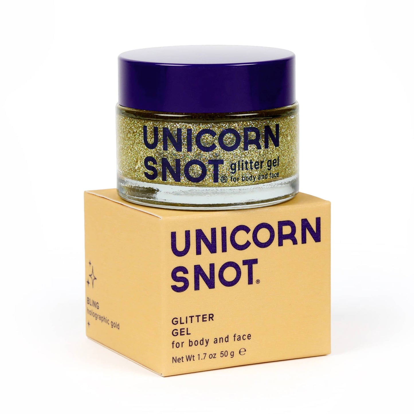 Original Glitter Gel | Bling-Gold | Body Glitter | Shimmer - Unicorn Snot