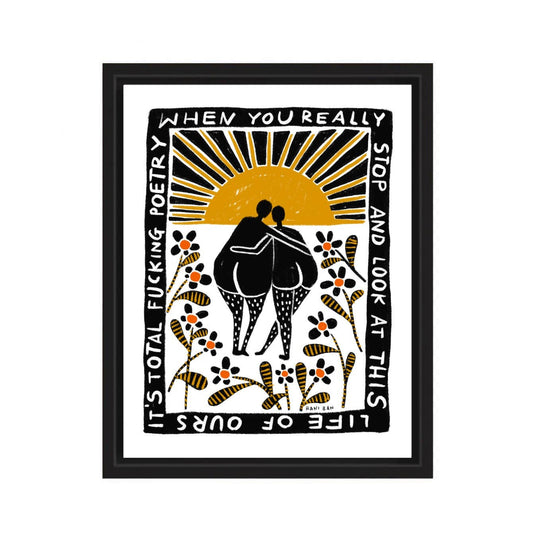 Total Fucking Poetry 8.5x11 Art Print - RANI BAN CO