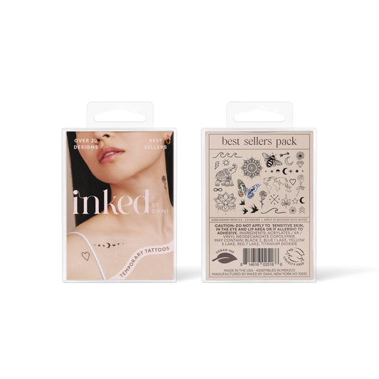 INKED by Dani - Best Sellers Temporary Tattoo Pack
