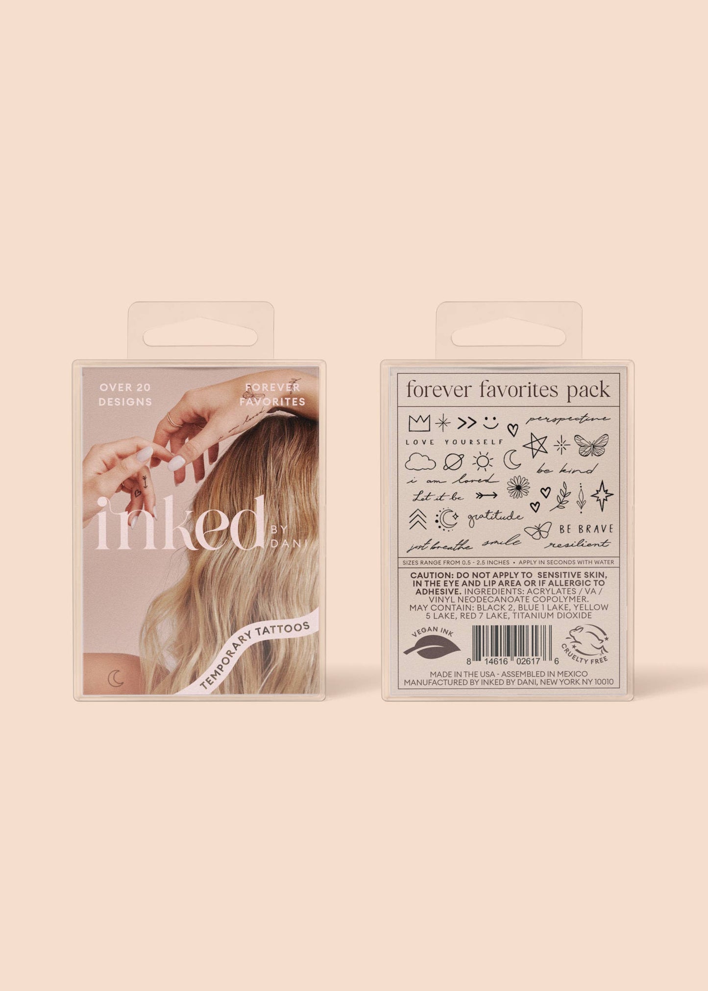 Forever Favorites Temporary Tattoo Pack - INKED by Dani