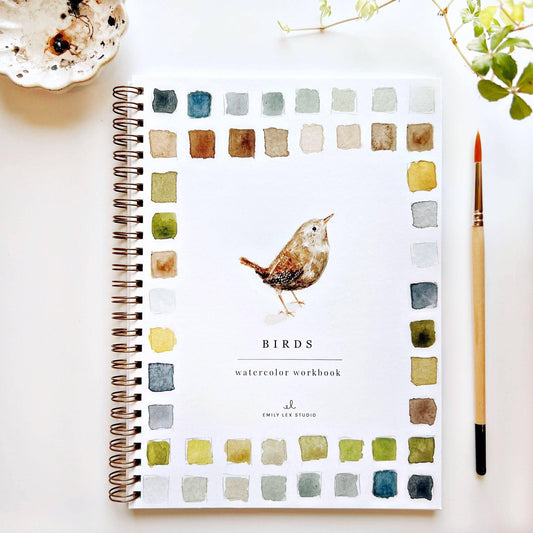 Birds Watercolor Workbook - emily lex studio