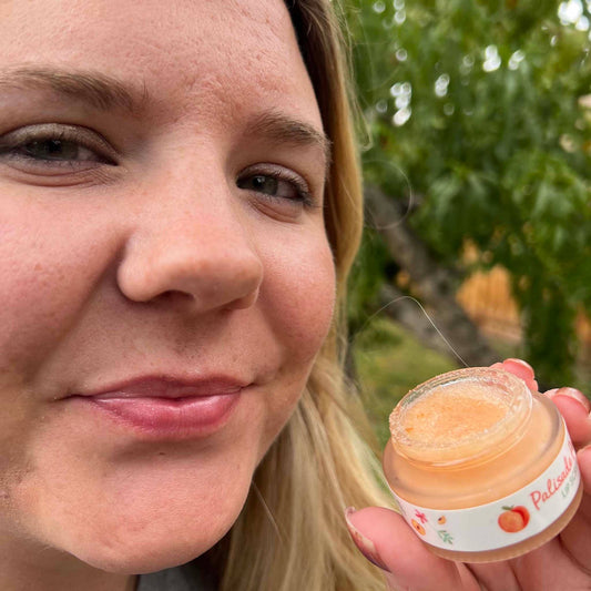 Peach Lip Scrub - Made with real peaches - Eco friendly