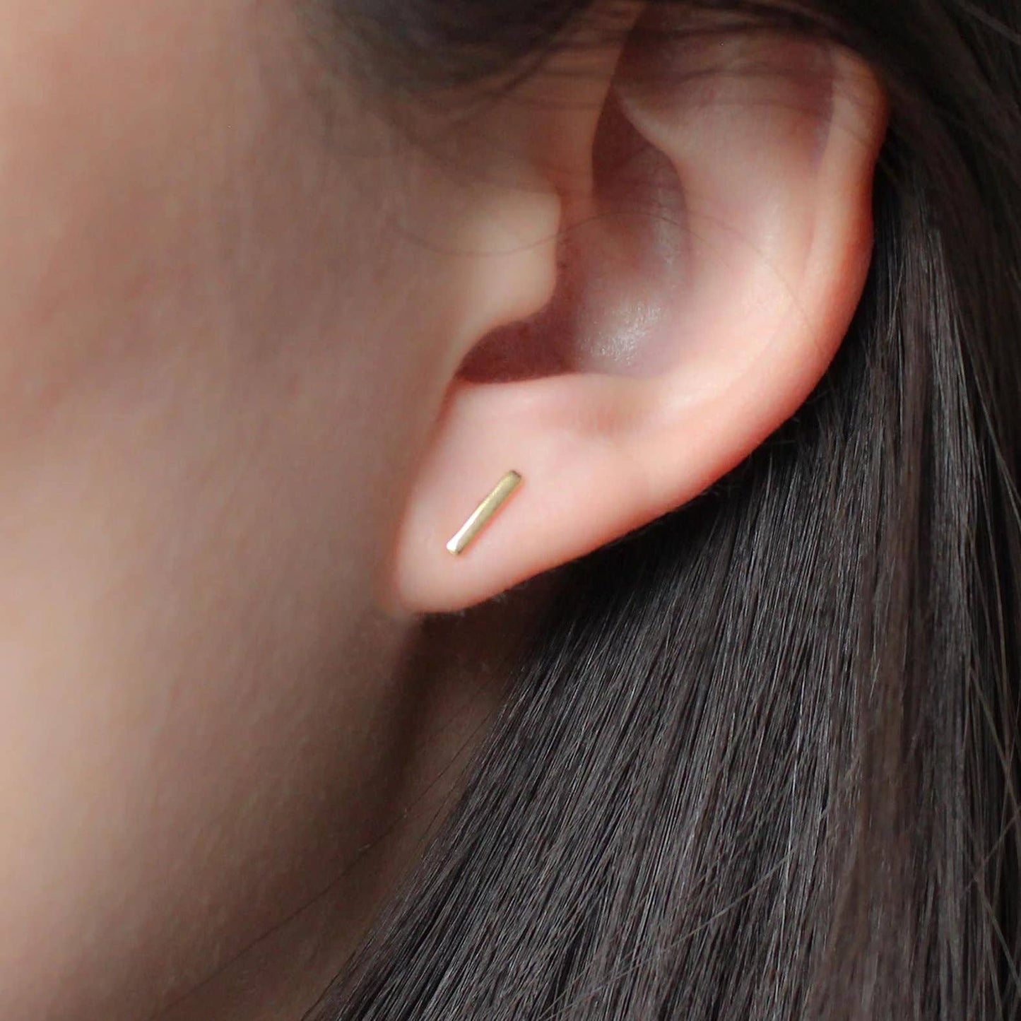 Dainty Bar Stud Earrings