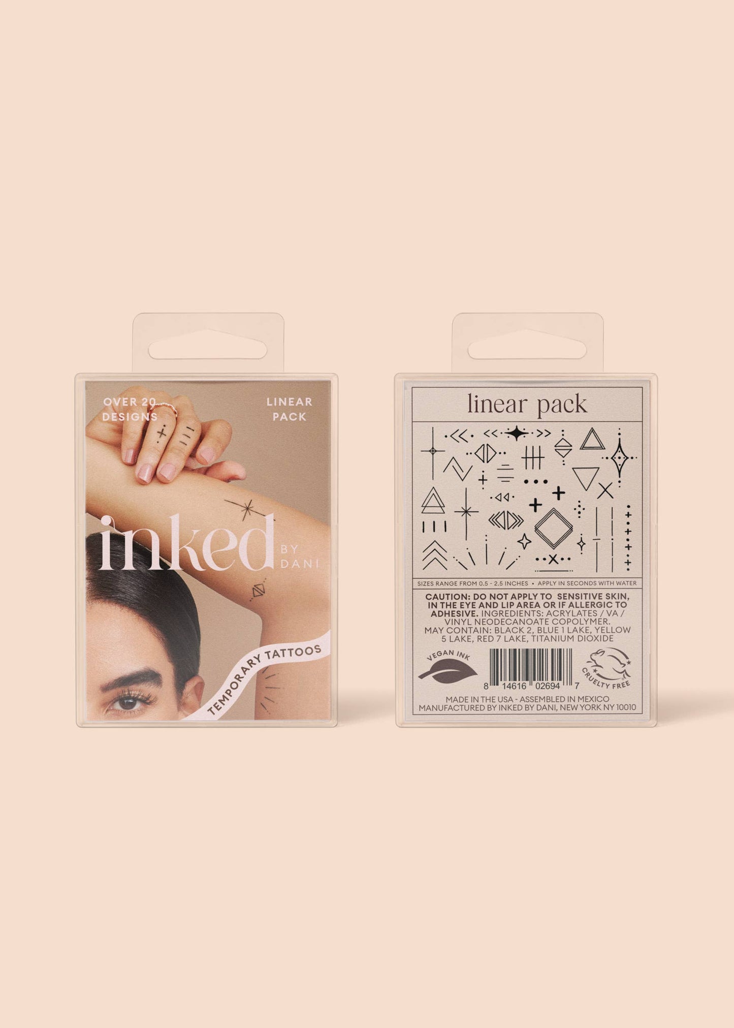 INKED by Dani - Linear Temporary Tattoo Pack