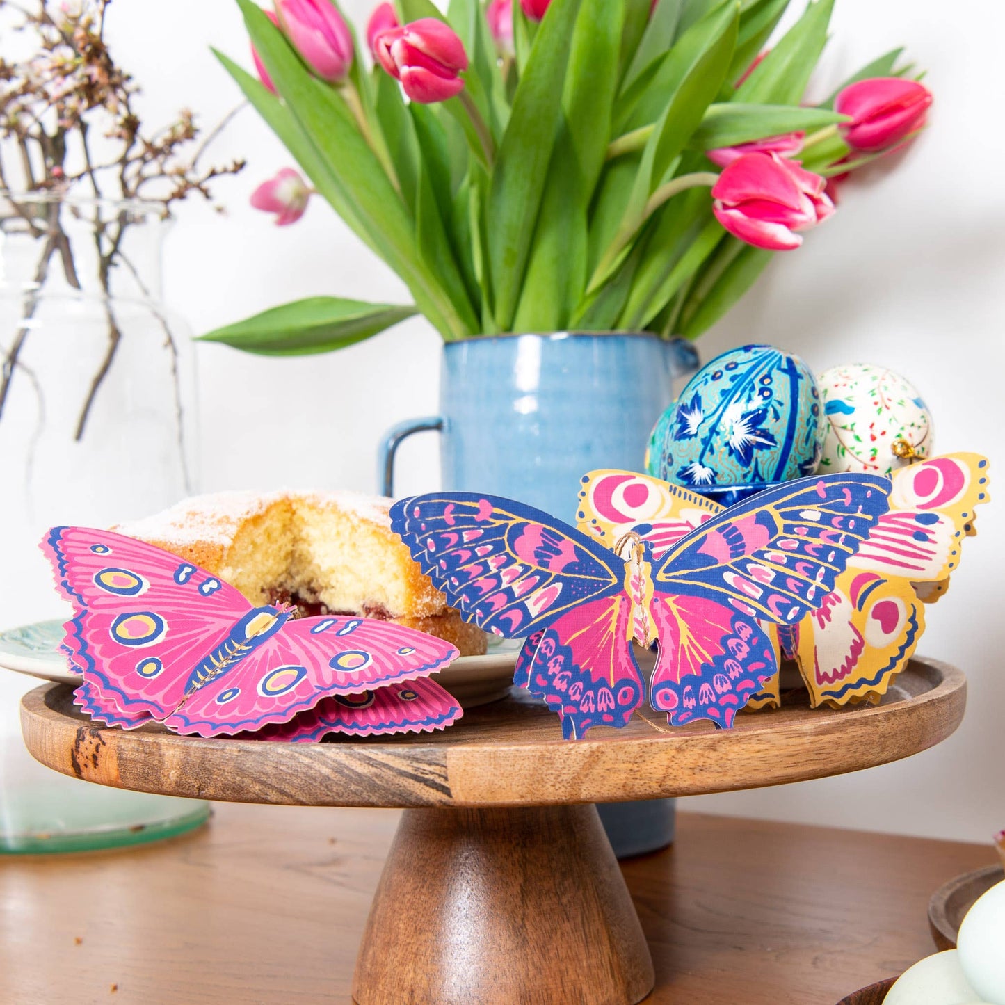 Butterflies Paper Ornaments - Screen Printed by Hand