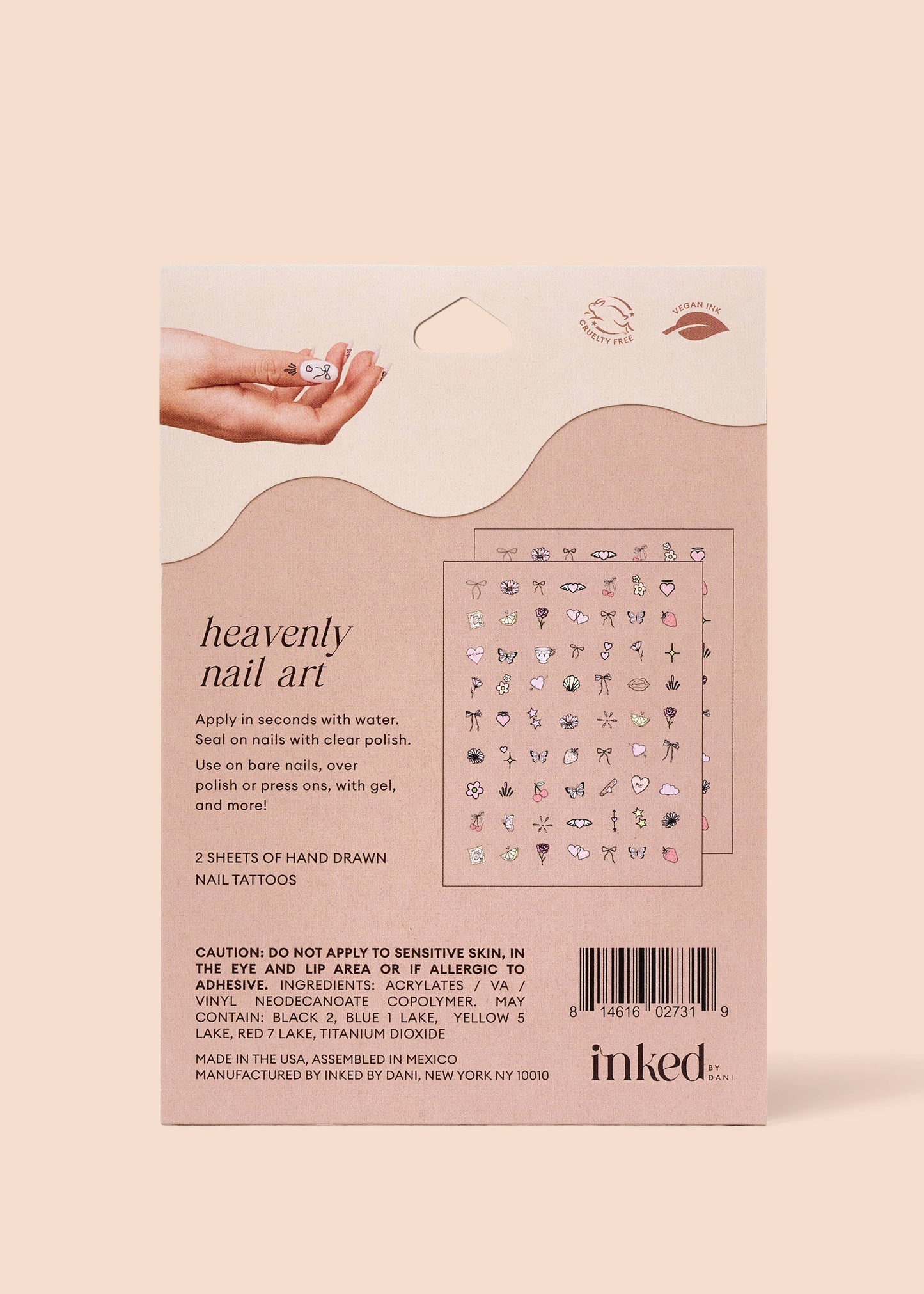 Heavenly Nail Art Temporary Tattoo Pack - INKED By Dani