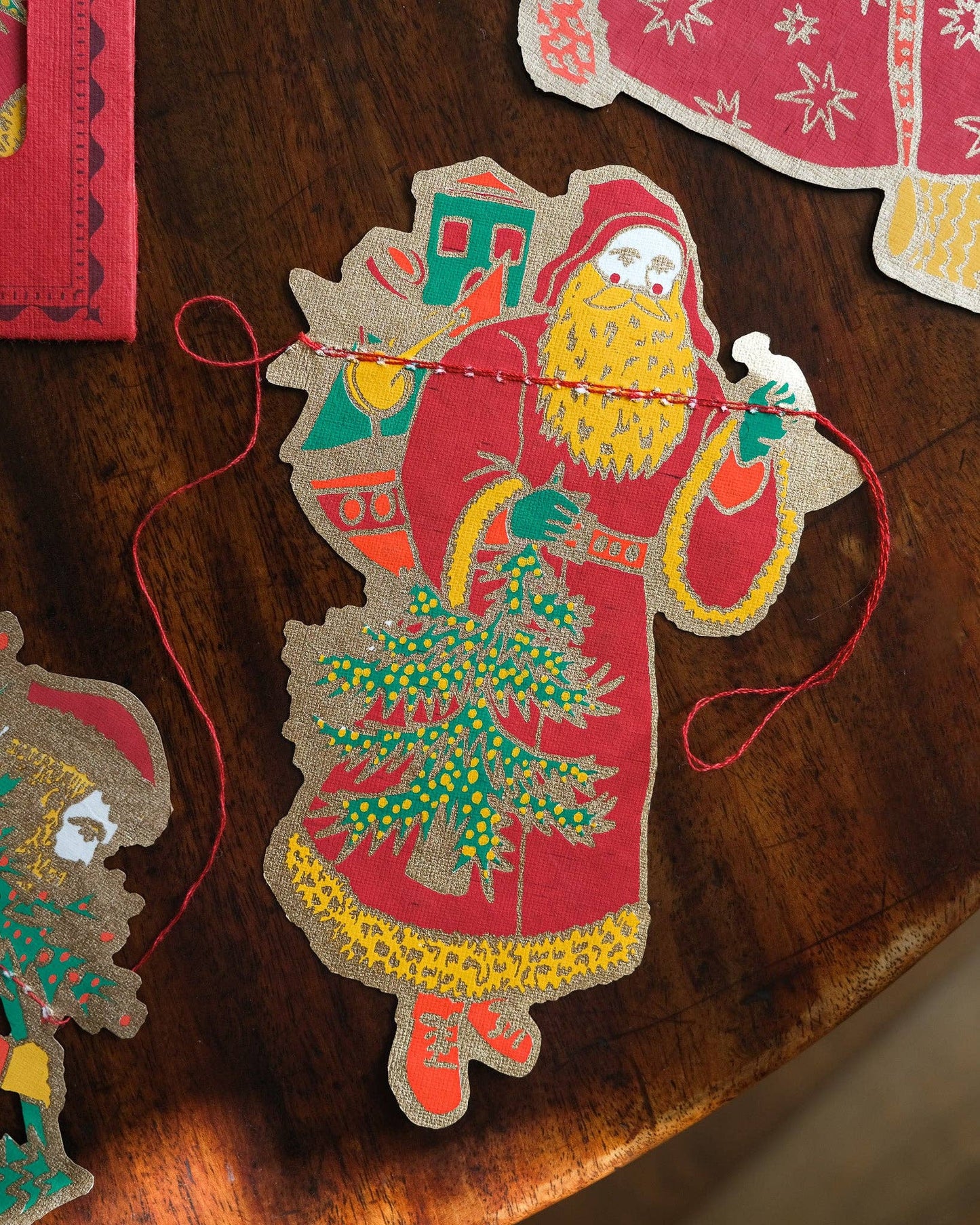 Saint Nicholas Garland - Screen Printed by Hand