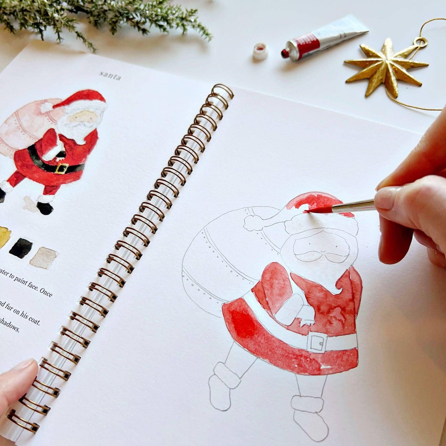 Christmas Watercolor Workbook - emily lex studio