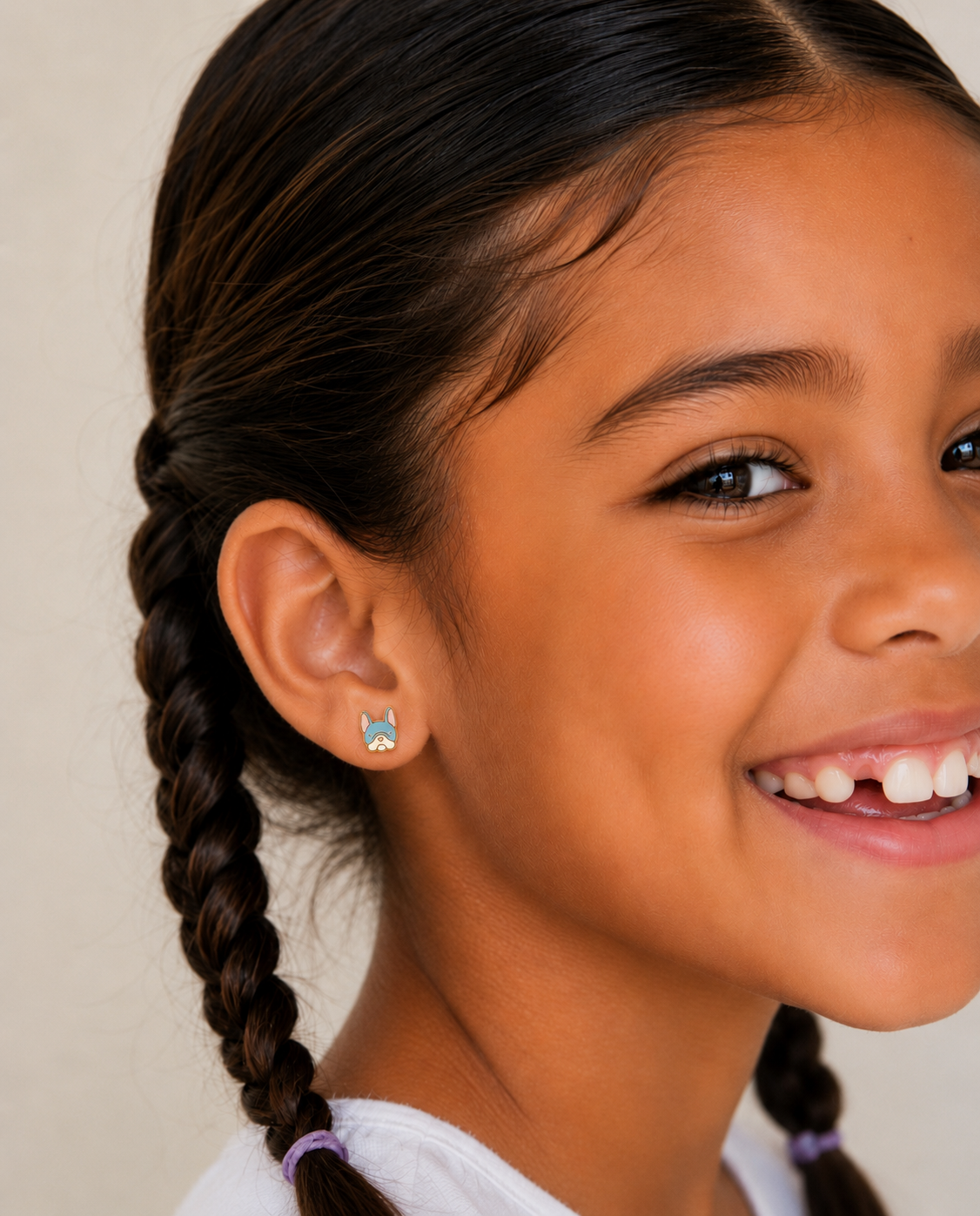 Fenchie Enamel Flat Back Earrings - JaxKelly