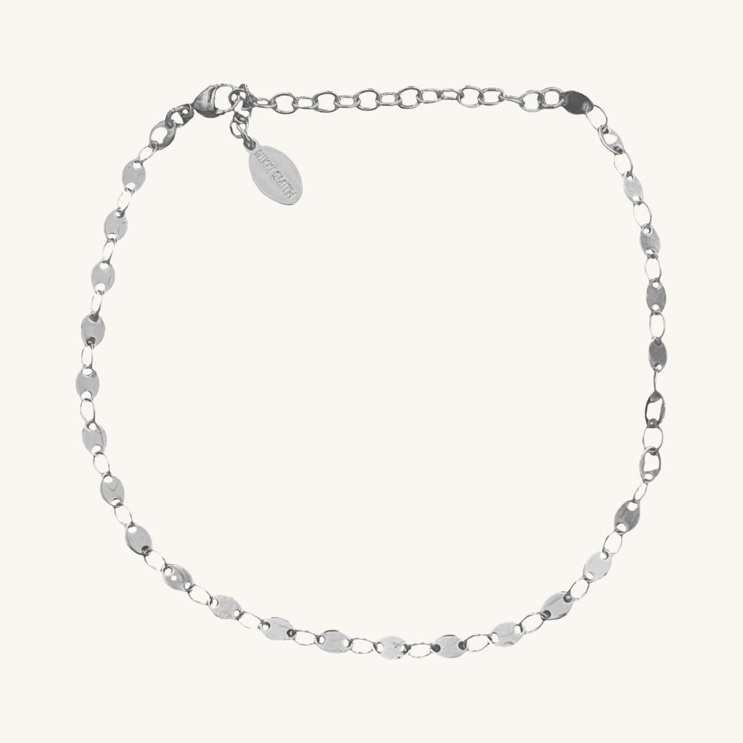 Waterproof Silver Gwen Anklet