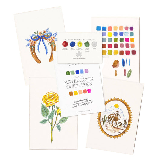 Antiquaria Watercolor Painting Kit: Vintage Cowboy