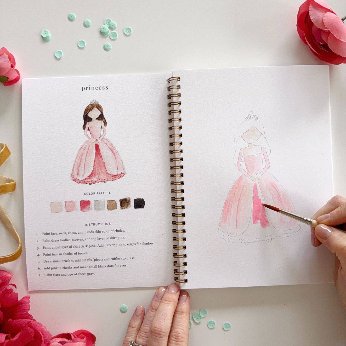 Fairytale Watercolor Workbook - emily lex studio