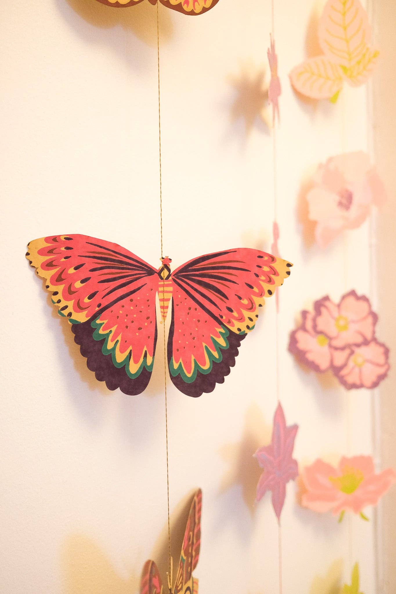 East End Press - Butterfly Vertical Wall Hanging