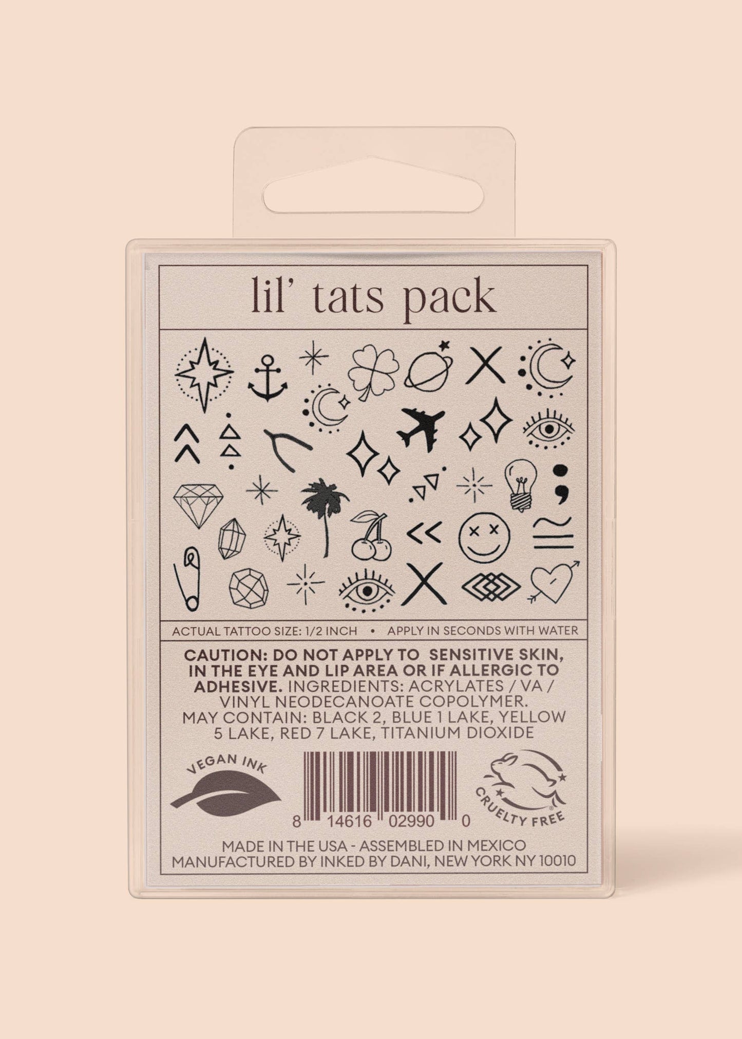 INKED by Dani - Lil' Tats Temporary Tattoo Pack