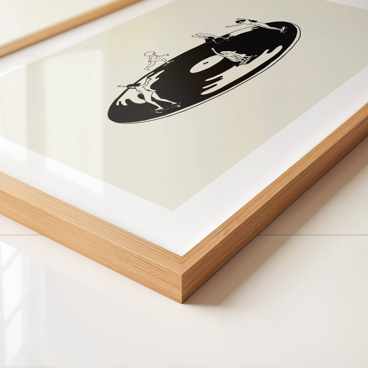 “Skate Session on Vinyl Record” Art Print - Tumbleweed Design Studios