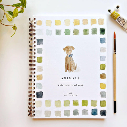 Animals Watercolor Workbook - emily lex studio