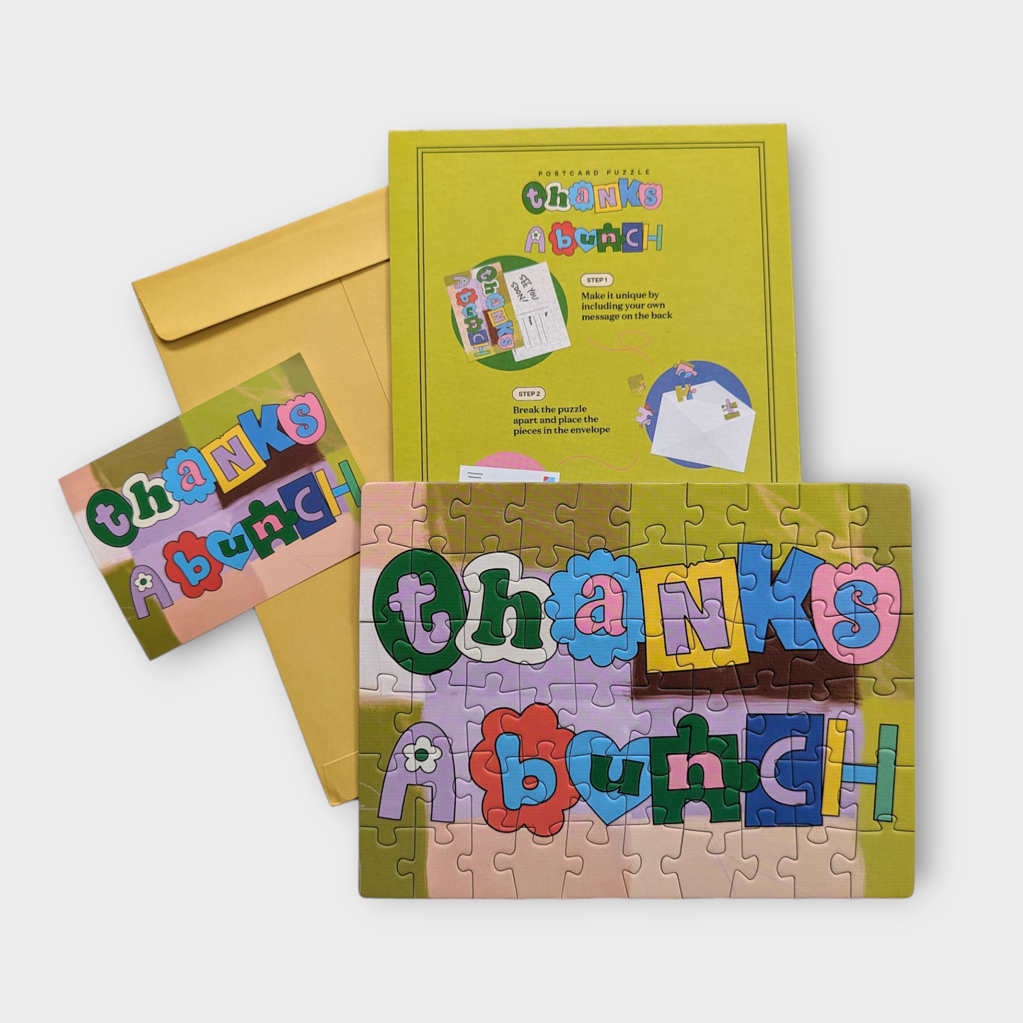 Postcard Puzzle - Thanks A Bunch - Goodfit Puzzles